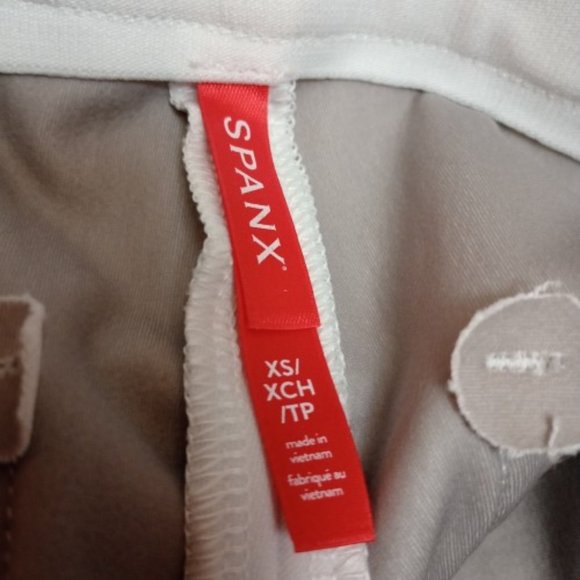 Spanx Silver Linings On-the-Go White Ankle Slim Straight Pant Women's 20372R XS - Picture 6 of 8